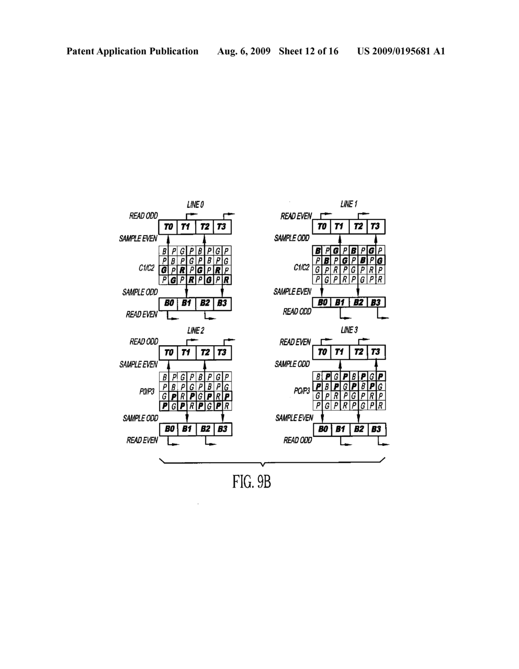 Sampling and Readout of an Image Sensor Having a Sparse Color Filter Array Pattern - diagram, schematic, and image 13