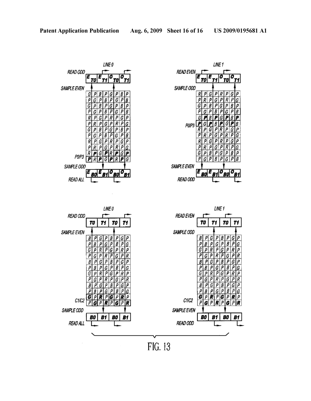 Sampling and Readout of an Image Sensor Having a Sparse Color Filter Array Pattern - diagram, schematic, and image 17