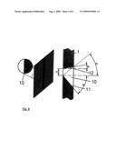 PARTIALLY TRANSPARENT STATIC SUN PROTECTION DEVICE diagram and image