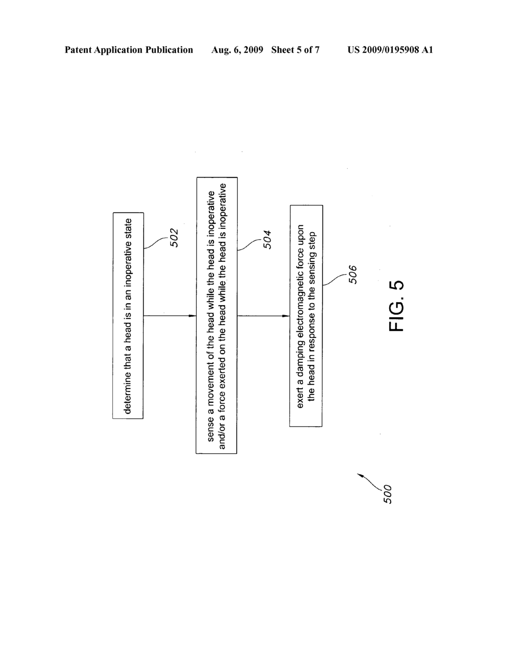 Method and apparatus for vibration damping of a suspended media read/write head - diagram, schematic, and image 06