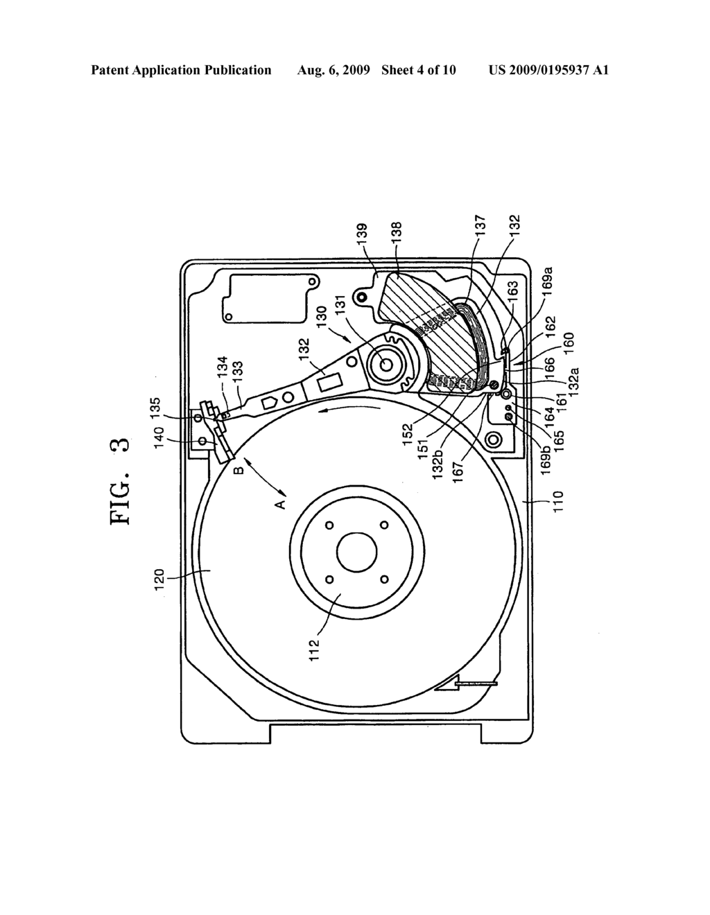 Actuator latch apparatus for disk drive - diagram, schematic, and image 05