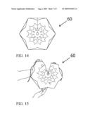 FOLDABLE DECORATION STRUCTURE FOR LAMP ASSEMBLY diagram and image