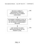 METHODS, SYSTEMS, AND COMPUTER READABLE MEDIA FOR CONTROLLING ACCESS TO VOICE RESOURCES IN MOBILE NETWORKS USING MOBILITY MANAGEMENT SIGNALING MESSAGES diagram and image