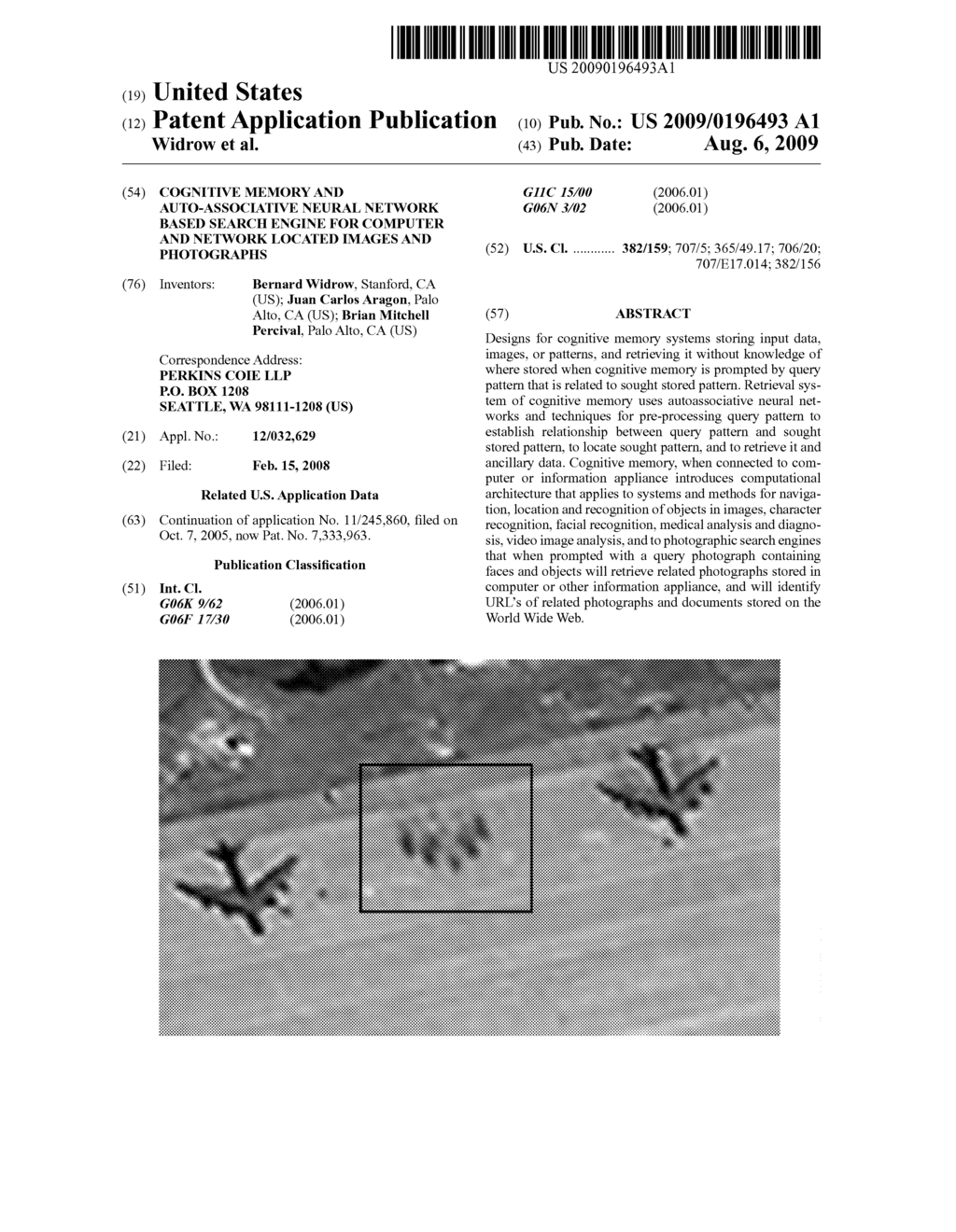 Cognitive Memory And Auto-Associative Neural Network Based Search Engine For Computer And Network Located Images And Photographs - diagram, schematic, and image 01