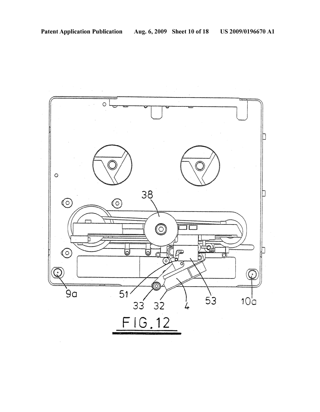 TAPE DRIVE AND PRINTING APPARATUS - diagram, schematic, and image 11