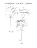 Printing roll release mechanism diagram and image