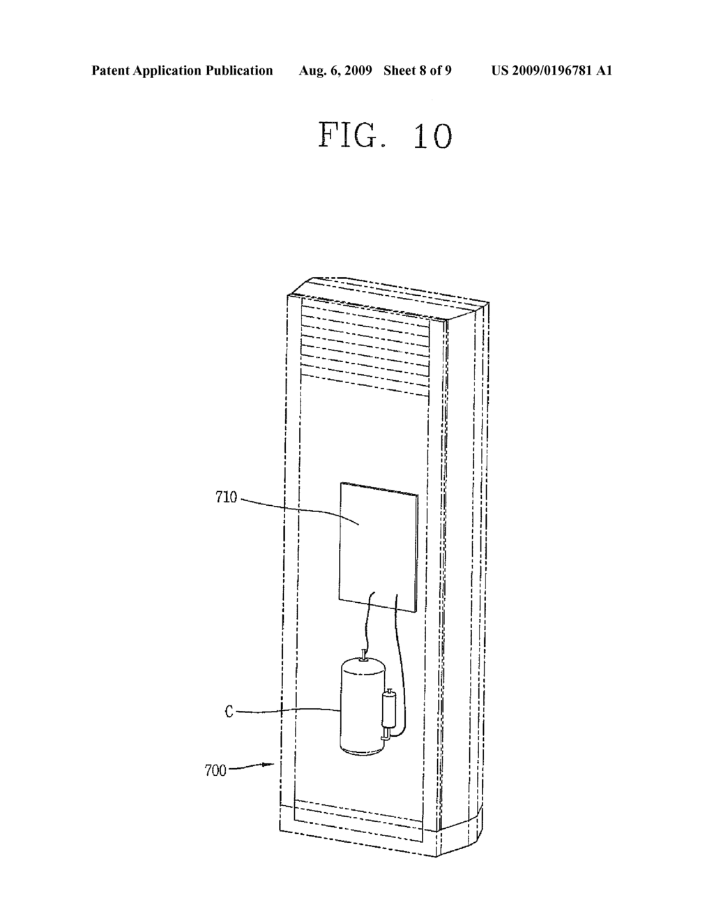 MODE CHANGING APPARATUS FOR A SCROLL COMPRESSOR - diagram, schematic, and image 09