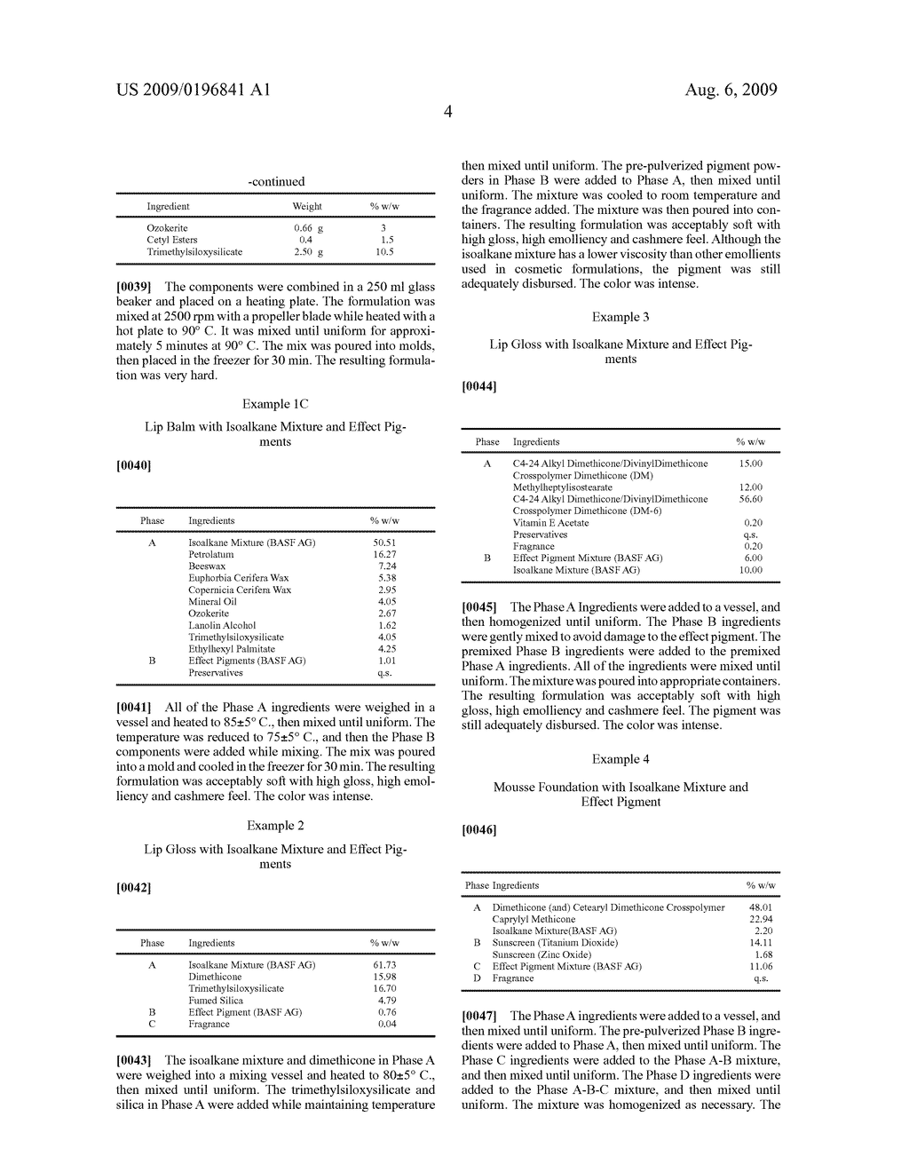 Color Cosmetics Containing Isoalkane Mixture and Effect Pigments - diagram, schematic, and image 05