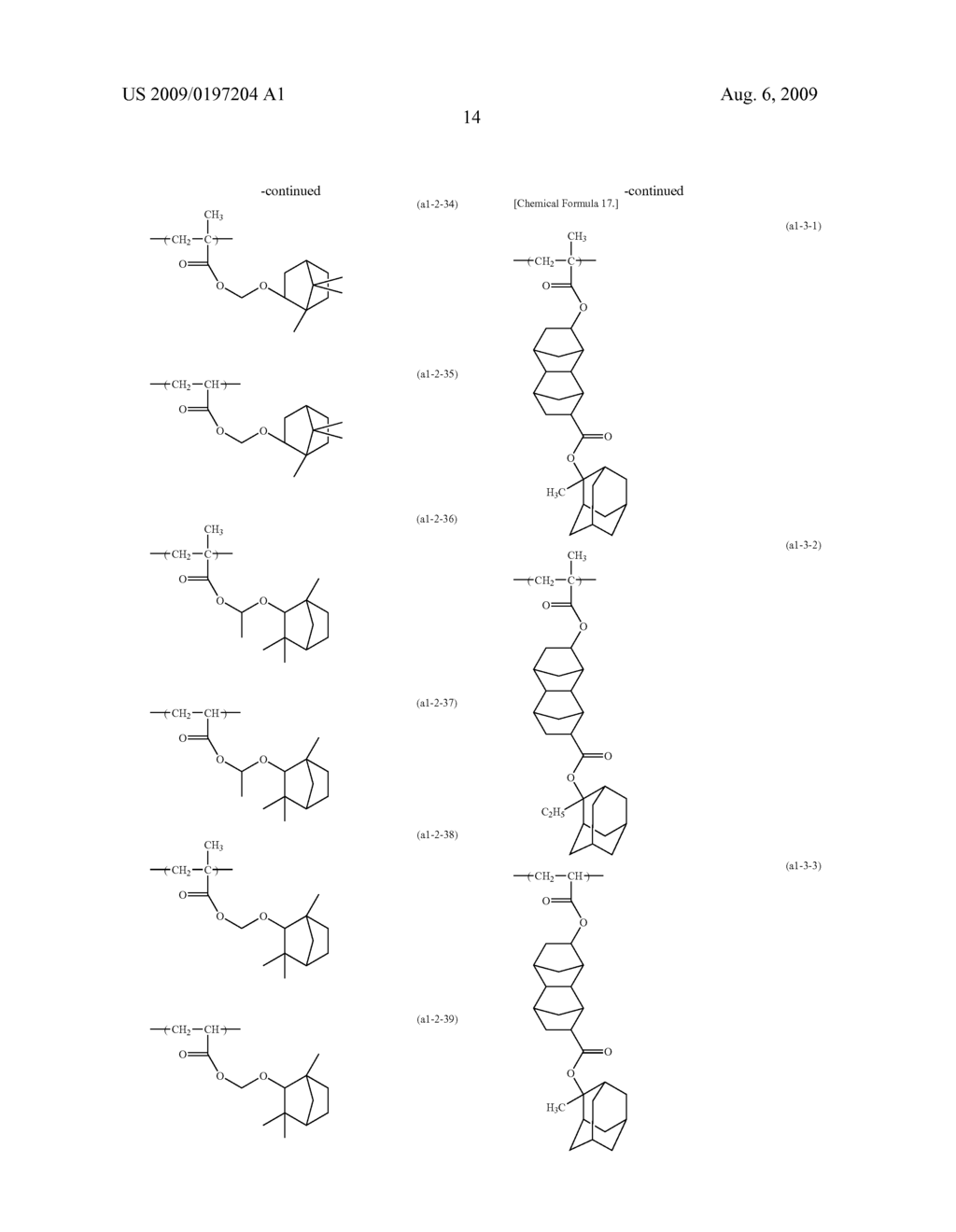 RESIST COMPOSITION FOR IMMERSION EXPOSURE, METHOD OF FORMING RESIST PATTERN USING THE SAME, AND FLUORINE-CONTAINING COMPOUND - diagram, schematic, and image 16