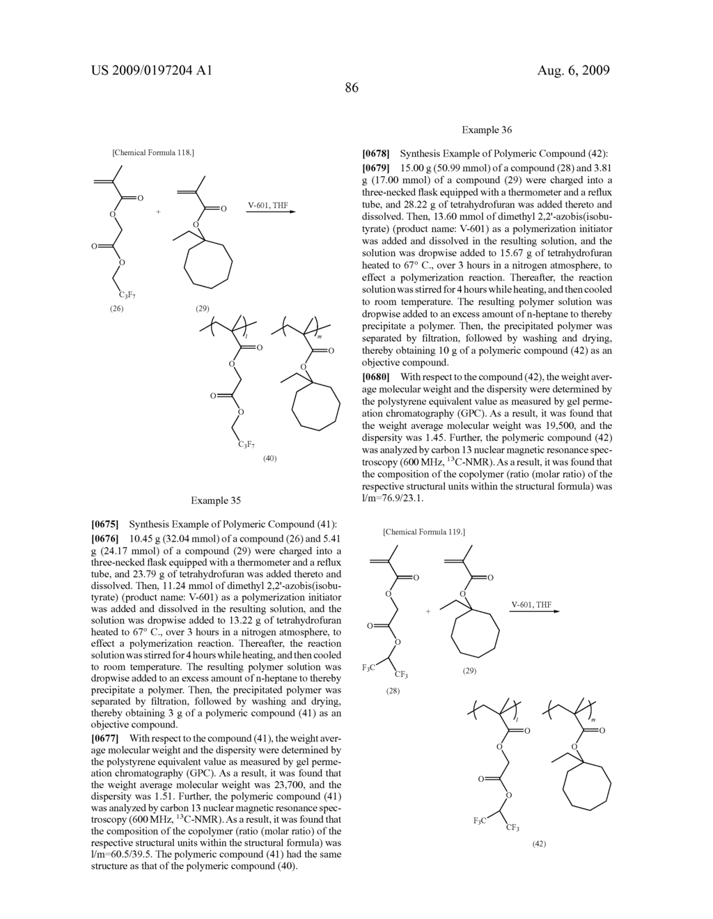 RESIST COMPOSITION FOR IMMERSION EXPOSURE, METHOD OF FORMING RESIST PATTERN USING THE SAME, AND FLUORINE-CONTAINING COMPOUND - diagram, schematic, and image 88