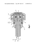 Air assisted simplex fuel nozzle diagram and image