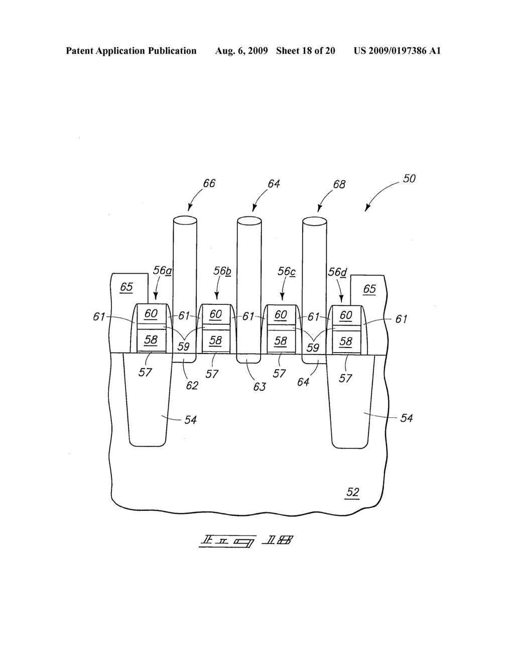 Methods Of Forming An Interconnect Between A Substrate Bit Line Contact And A Bit Line In DRAM, And Methods Of Forming DRAM Memory Cells - diagram, schematic, and image 19