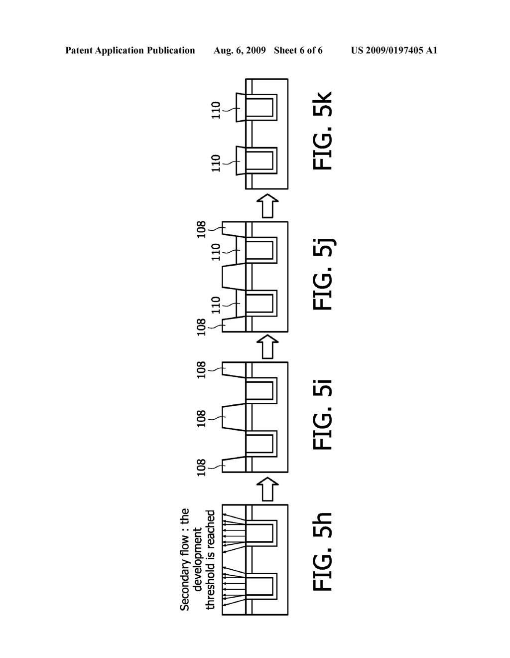 METHOD OF FORMING A LAYER OVER A SURFACE OF A FIRST MATERIAL EMBEDDED IN A SECOND MATERIAL IN A STRUCTURE FOR A SEMICONDUCTOR DEVICE - diagram, schematic, and image 07