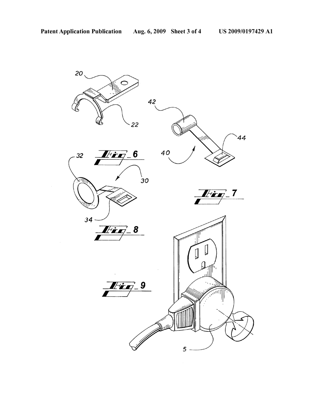 ROTATING PLUG ADAPTER WITH INTEGRAL TWO BLADE RECEPTACLE - diagram, schematic, and image 04