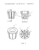 Nozzle for co2 snow/crystals diagram and image