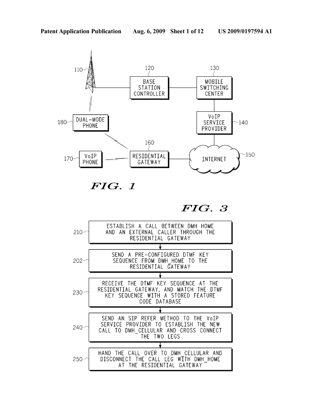 System and Method for Fixed Mobile Convergence Using a Residential Gateway Apparatus - diagram, schematic, and image 02