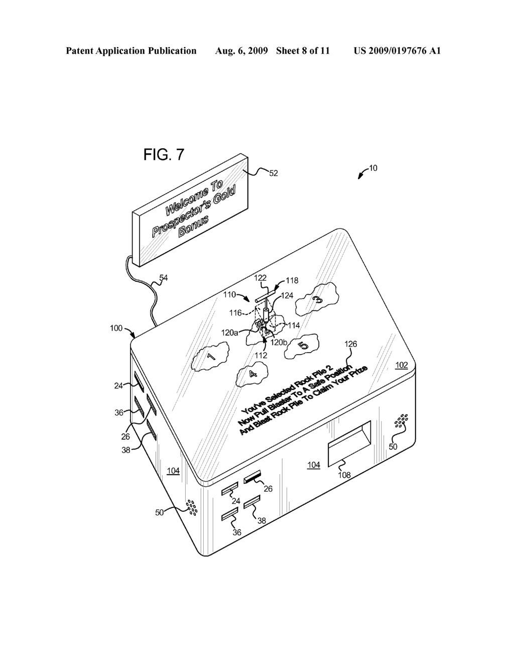 GAMING SYSTEM HAVING A DISPLAY/INPUT DEVICE CONFIGURED TO INTERACTIVELY OPERATE WITH EXTERNAL DEVICE - diagram, schematic, and image 09