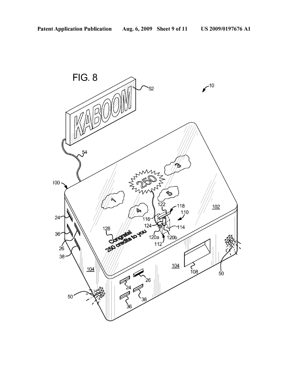 GAMING SYSTEM HAVING A DISPLAY/INPUT DEVICE CONFIGURED TO INTERACTIVELY OPERATE WITH EXTERNAL DEVICE - diagram, schematic, and image 10