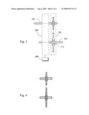 Continuous variable transmissin device with low shift transmission pulley train diagram and image