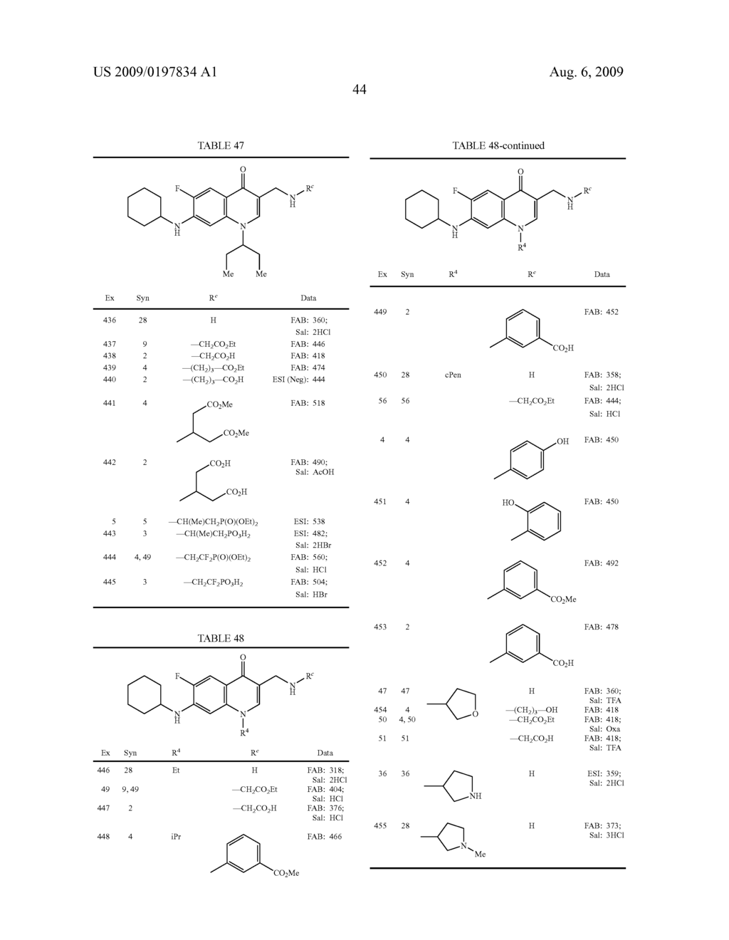 QUINOLONE DERIVATIVE OR PHARMACEUTICALLY ACCEPTABLE SALT THEREOF - diagram, schematic, and image 45