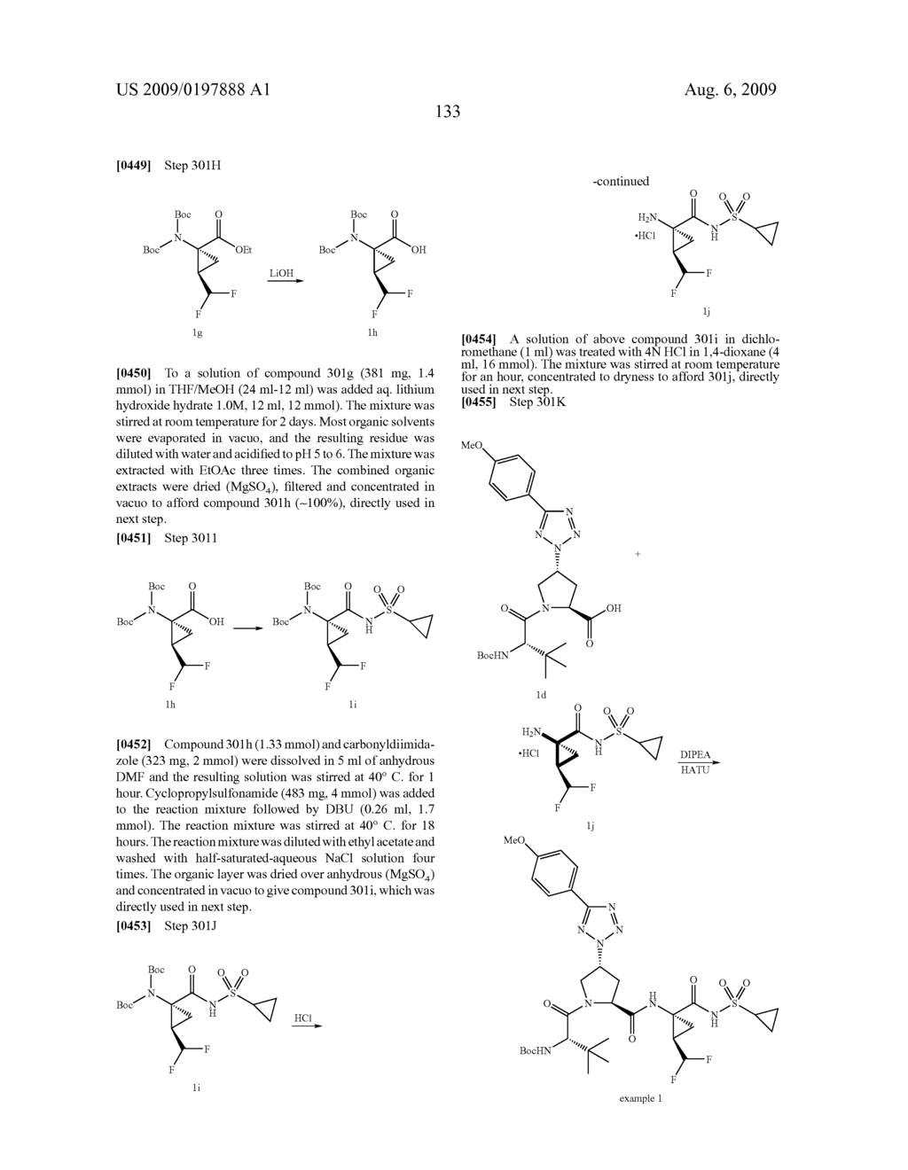 FLUORINATED TRIPEPTIDE HCV SERINE PROTEASE INHIBITORS - diagram, schematic, and image 134