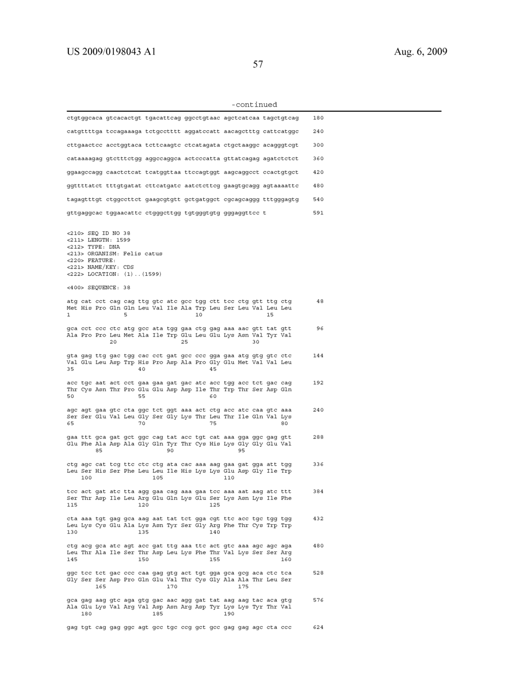 FELINE IL-18 PROTEINS - diagram, schematic, and image 58