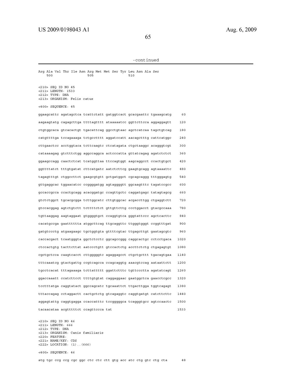 FELINE IL-18 PROTEINS - diagram, schematic, and image 66