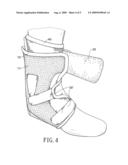 BRACE FOR ANKLE SUPPORT diagram and image