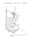 BRACE FOR ANKLE SUPPORT diagram and image