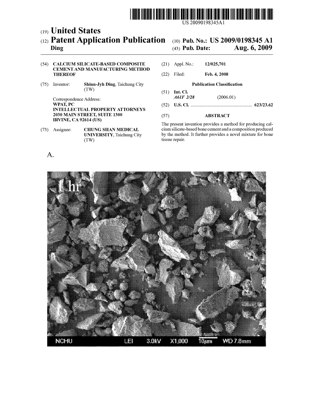 CALCIUM SILICATE-BASED COMPOSITE CEMENT AND MANUFACTURING METHOD THEREOF - diagram, schematic, and image 01
