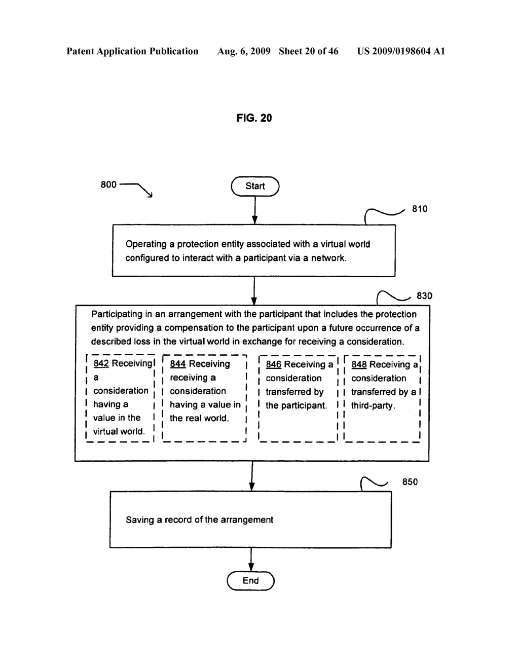 Tracking a participant loss in a virtual world - diagram, schematic, and image 21