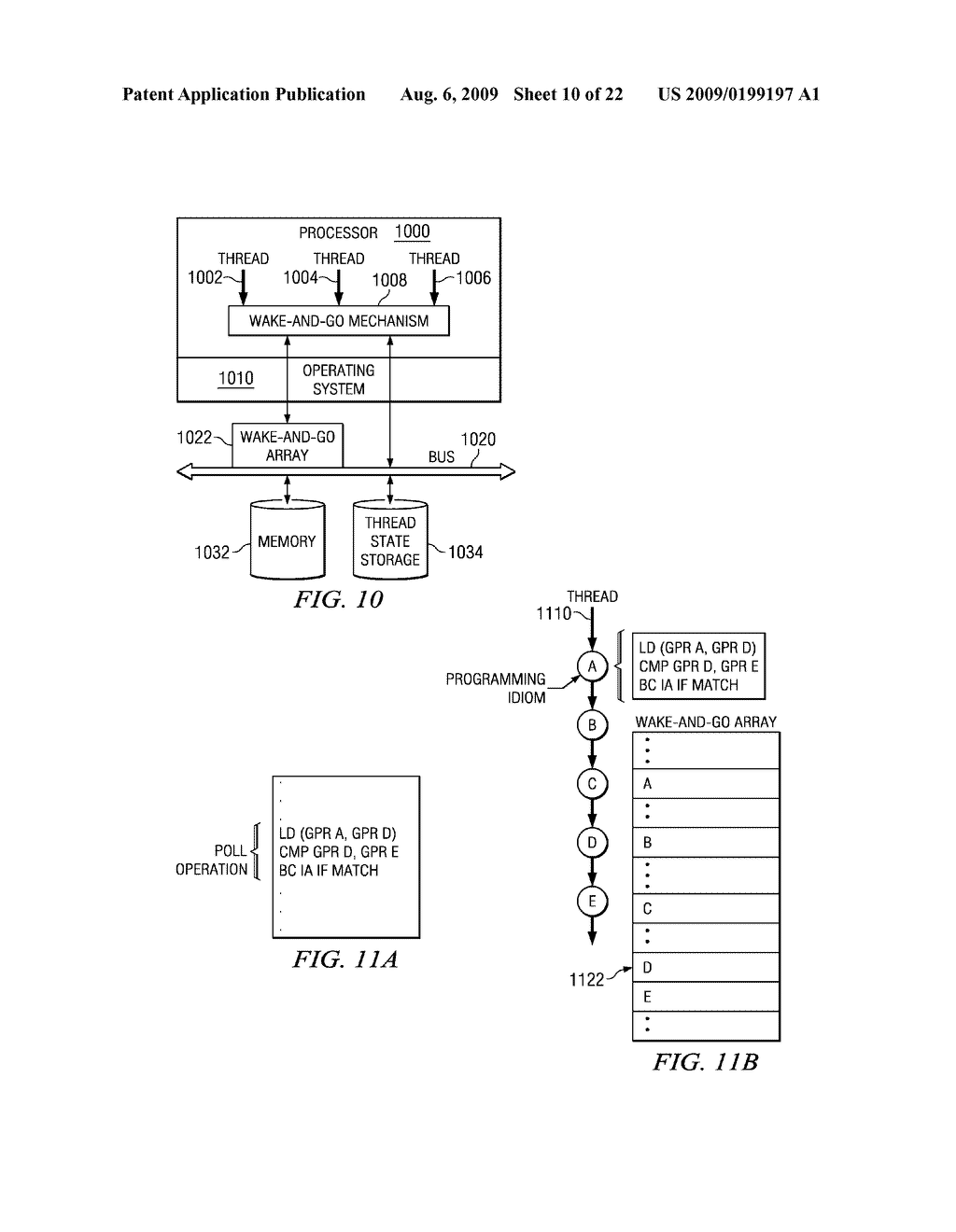 Wake-and-Go Mechanism with Dynamic Allocation in Hardware Private Array - diagram, schematic, and image 11