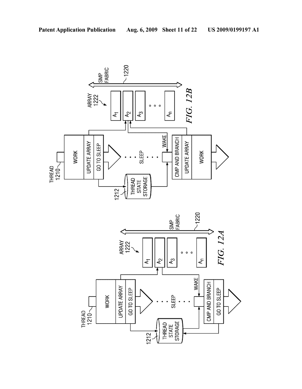 Wake-and-Go Mechanism with Dynamic Allocation in Hardware Private Array - diagram, schematic, and image 12