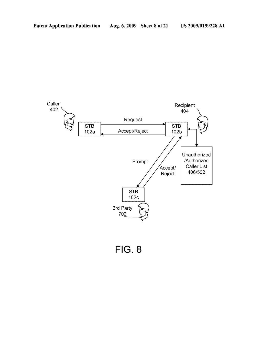 SYSTEM AND METHOD FOR SCREENING VIDEO COMMUNICATIONS WITHIN AN INTERACTIVE TELEVISION SYSTEM - diagram, schematic, and image 09