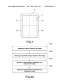 IMAGE PASSWORD AUTHENTICATION SYSTEM OF PORTABLE ELECTRONIC APPARATUS AND METHOD FOR THE SAME diagram and image