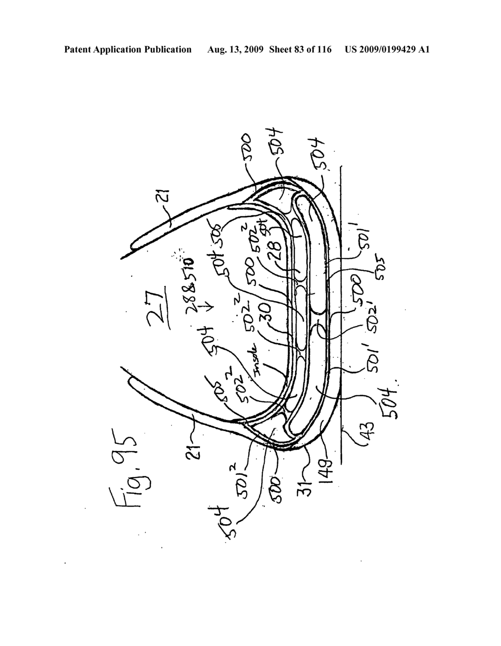 DEVICES WITH INTERNAL FLEXIBILITY SIPES, INCLUDING SIPED CHAMBERS FOR FOOTWEAR - diagram, schematic, and image 84