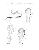 Soccer Shoe Component or Insert Made of One Material and/or a Composite and/or Laminate of One or More Materials for Enhancing the Performance of the Soccer Shoe diagram and image