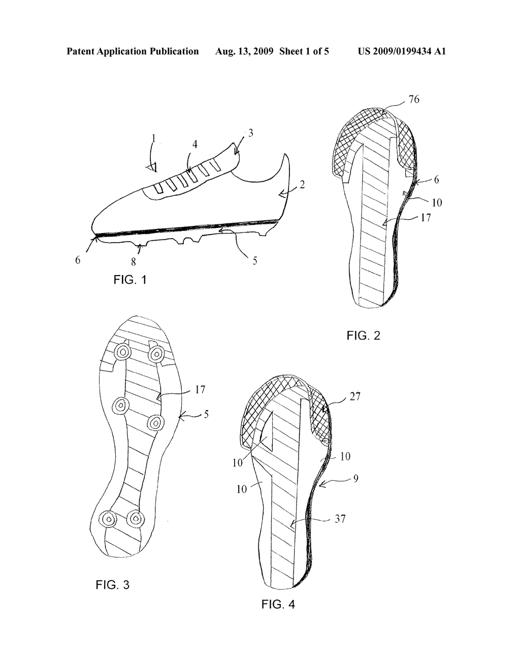Soccer Shoe Component or Insert Made of One Material and/or a Composite and/or Laminate of One or More Materials for Enhancing the Performance of the Soccer Shoe - diagram, schematic, and image 02