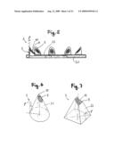 MEANS FOR PENETRATING A PORTION PACKAGING CONTAINING AN EXTRACTION PRODUCT, DEVICE FOR EXTRACTING THE EXTRACTION PRODUCT CONTAINED IN THE PORTION PACKAGING, AND METHOD FOR PRODUCING THE MEANS diagram and image