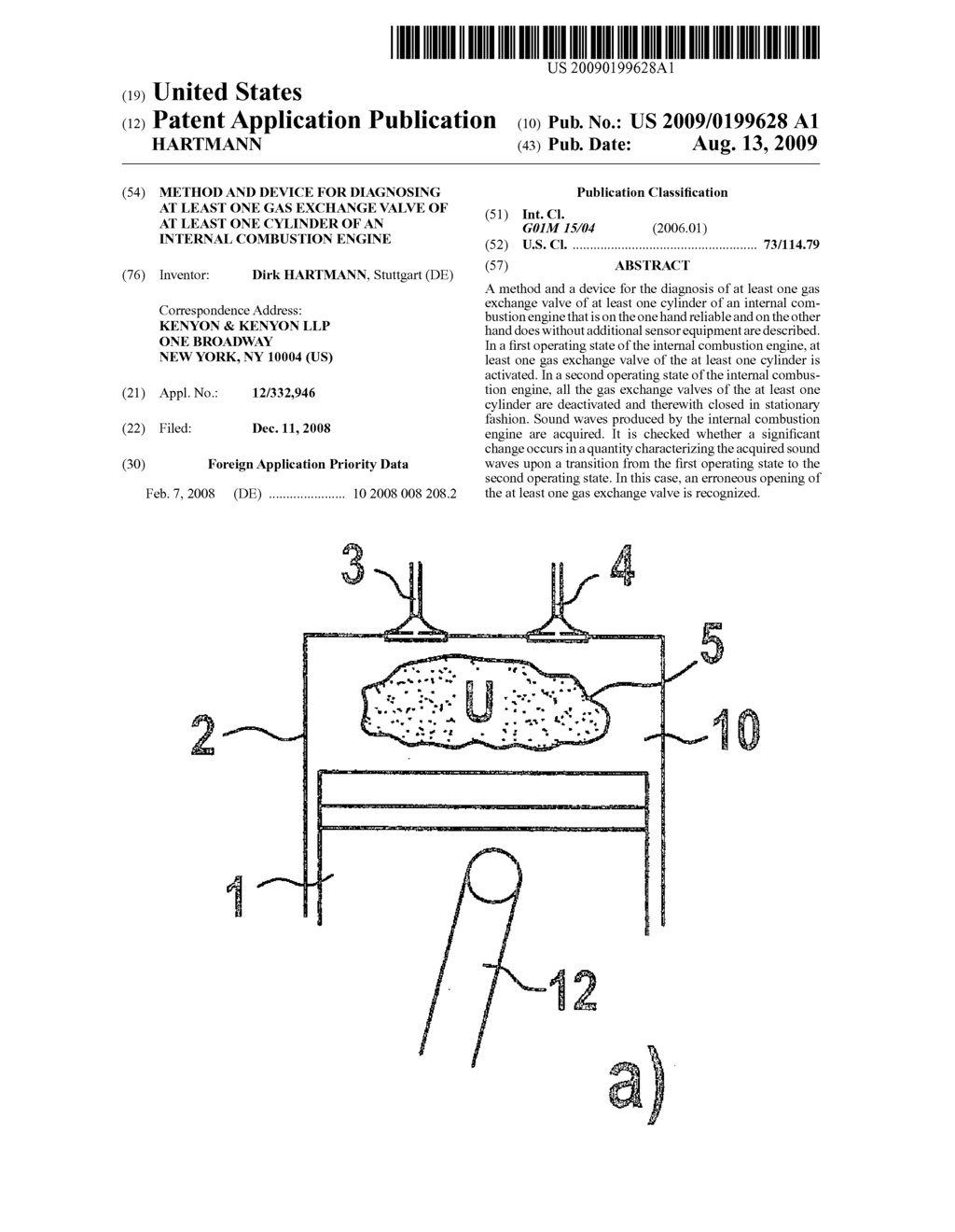 METHOD AND DEVICE FOR DIAGNOSING AT LEAST ONE GAS EXCHANGE VALVE OF AT LEAST ONE CYLINDER OF AN INTERNAL COMBUSTION ENGINE - diagram, schematic, and image 01