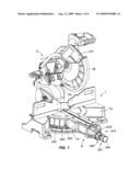 MITER ADJUSTMENT ASSEMBLY FOR A SAW diagram and image