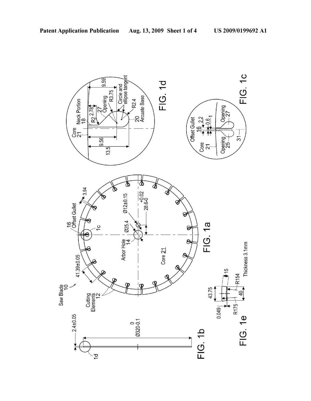 Circular Saw Blade With Offset Gullets - diagram, schematic, and image 02