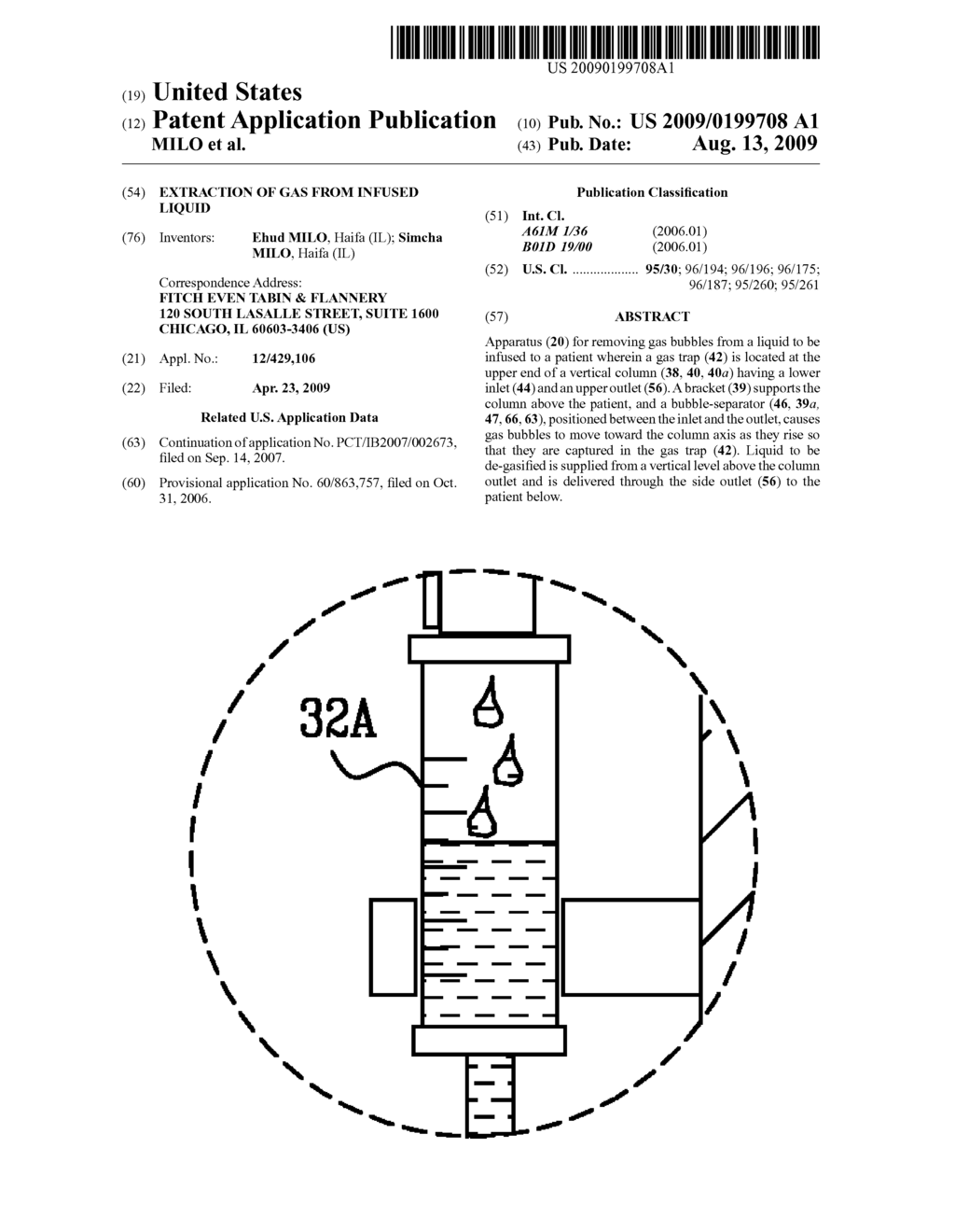 EXTRACTION OF GAS FROM INFUSED LIQUID - diagram, schematic, and image 01