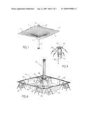 Support assembly for a roof element, shelter comprising said support assembly and method to mount said shelter diagram and image