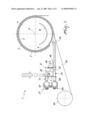 Apparatus for mixing granular inert material and resin binder in the manufacture of laminated articles made of composite material diagram and image