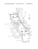 Modified box scraper system and apparatus with trench backfill blade diagram and image