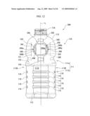 BOTTLE CONTAINER WITH HANDLE diagram and image