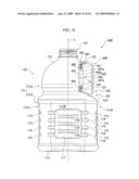 BOTTLE CONTAINER WITH HANDLE diagram and image