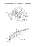 AIRCRAFT ENGINE ATTACHMENT DEVICE COMPRISING TWO THRUST-REACHING LINK RODS THAT FIT TOGETHER TRANSVERSELY diagram and image