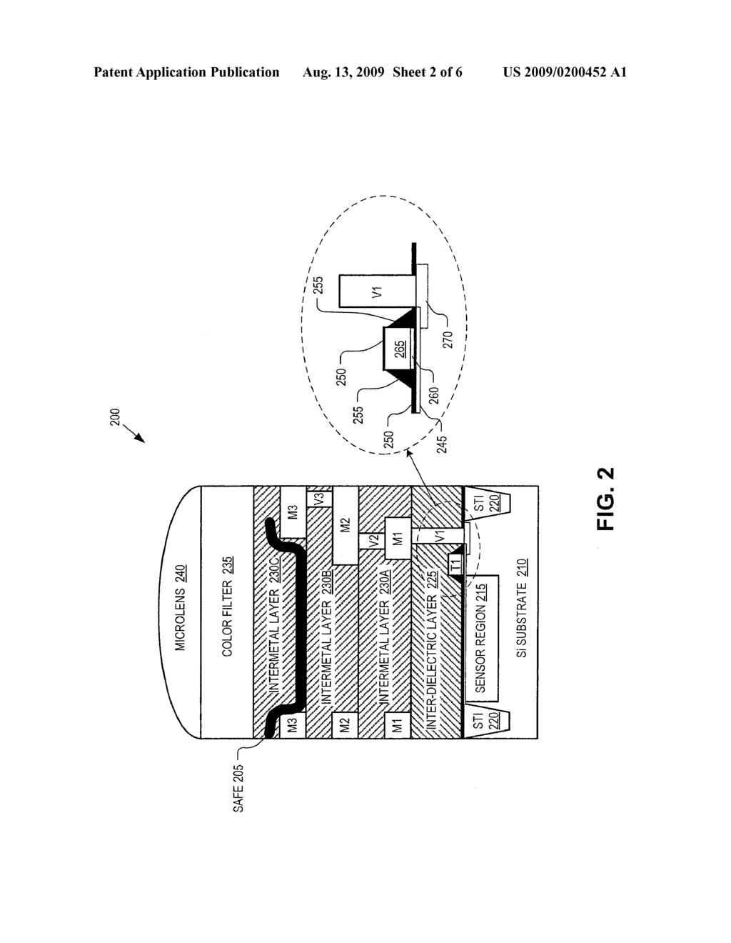 IMAGE SENSOR WITH BURIED SELF ALIGNED FOCUSING ELEMENT - diagram, schematic, and image 03